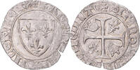 France Blanc Guénar Monnaie, Charles VI, Angers ?, Billon, Duplessy:377 -