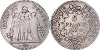 France 5 Francs Monnaie, Union et Force, Perpignan, Argent -