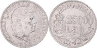 Roumanie 25000 Lei Monnaie, Mihai I, Bucarest, Argent, KM:70 -