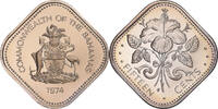 Bahamas 15 Cents Monnaie, Elizabeth II, Franklin Mint, Proof -