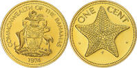 Bahamas Cent Monnaie, Elizabeth II, Franklin Mint, Proof, Laiton -