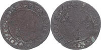 France Double Tournois Monnaie, Louis XIII, Bordeaux, Cuivre -