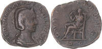 Sesterz Monnaie, Herennia Etruscilla, Rome, Bronze, RIC:136b -
