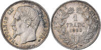 France 1 Franc Napoléon III, Paris, Argent, Gadoury:460, KM:779.1 -