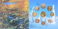 Finlande Coffret 1c. à 2€ + jeton Gold panning, Mint of Finland -