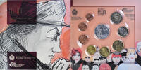 Saint Marin Coffret 1c. à 5€ Federico Fellini, Rome, FDC -