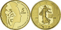 Frankreich France - La Semeuse 5 € 2012 10° anniversaire de l'introduction  de l'Euro BE