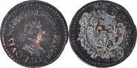 France Double Tournois Louis XIII, Lyon, Cuivre, Gadoury:5 -