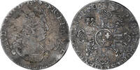 France 1/12 Ecu aux 8 L Louis XIV, Caen, réformé, Argent -