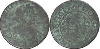 France Double Tournois Louis XIII, Rouen, Cuivre, Gadoury:11 -