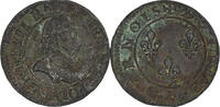 France Double Tournois Henri III, Paris, Cuivre, Gadoury:455 -
