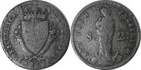 Italie 2 Soldi République de Gênes , Gênes, Billon, KM:282.1 -