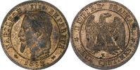 France 2 Centimes Napoleon III, Bordeaux, Bronze, Gadoury:104 -