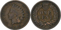 États-Unis Cent Indian Head, Philadelphie, Bronze, KM:90a -