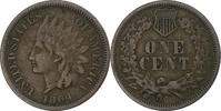 États-Unis 1 Cent Indian Head, Philadelphie, L sur ruban, Bronze -