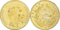 France 5 Francs Napoleon III, Paris, tranche lisse, Or, KM:783 -