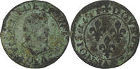 France Double Tournois Louis XIII, Bordeaux, Cuivre, Gadoury:6 -