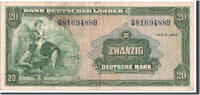 République fédérale allemande 20 Deutsche Mark Billet -