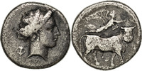 Didrachme Monnaie, Campania, Neapolis, Naples, Argent -