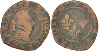 France Double Tournois Monnaie, Rouen, Cuivre, CGKL:112 -