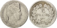 France 1/4 Franc Monnaie, Louis-Philippe, Lyon, Argent, KM:740.4 -
