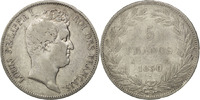 France 5 Francs Monnaie, Louis-Philippe, Paris, Argent, KM:736.1 -