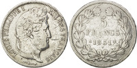 France 5 Francs Monnaie, Louis-Philippe, Paris, Argent, KM:745.1 -