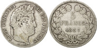 France 5 Francs Monnaie, Louis-Philippe, Rouen, Argent, KM:749.2 -