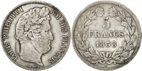 France 5 Francs Monnaie, Louis-Philippe, Rouen, Argent, KM:749.2 -