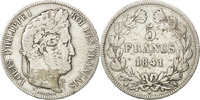 France 5 Francs Monnaie, Louis-Philippe, Bordeaux, Argent -