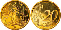 France 20 Euro Cent Monnaie, Paris, Proof, Laiton, KM:1286 -