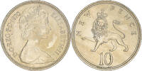 Grande-Bretagne 10 New Pence Monnaie, Elizabeth II, Cupro-nickel -