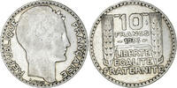 France 10 Francs Monnaie, Turin, Paris, Argent, KM:878 -