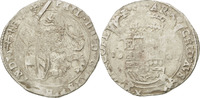 Pays-Bas espagnols Escalin Monnaie, Flandre, Bruges, Argent, KM:31 -