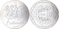 France 10 Euro Fraternité Printemps Sempé, Paris, Argent -