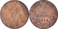 France 2 Centimes Monnaie, Dupuis, Paris, Bronze, Gadoury:107 -