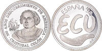 Espagne Ecu Christophe Colomb, Argent -