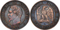 France 2 Centimes Monnaie, Napoleon III, Napoléon III, Strasbourg -