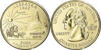 États-Unis Quarter Monnaie, Nebraska, U.S. Mint, Philadelphie, golden -