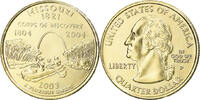 États-Unis Quarter Monnaie, Missouri, U.S. Mint, Denver, golden -
