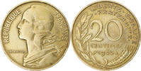 France 20 Centimes Monnaie, Marianne, Paris, Bronze-Aluminium -