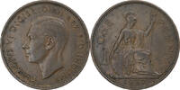 Grande-Bretagne Penny Monnaie, George V, Bronze, KM:838 -