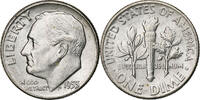 États-Unis Dime Roosevelt Dime, U.S. Mint, BU, Argent, KM:195 -