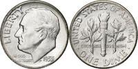 États-Unis Dime Roosevelt Dime, U.S. Mint, BU, Argent, KM:195 -