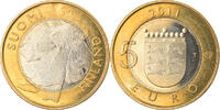 Finlande 5 Euro Ostrobothnia, Vantaa, Bi-Metallic, KM:171 -