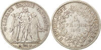 France 5 Francs Monnaie, Hercule, Bordeaux, Argent, KM:820.2 -