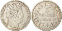 France 5 Francs Monnaie, Louis-Philippe, Lille, Argent, KM:749.13 -