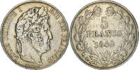 France 5 Francs Monnaie, Louis-Philippe, Paris, Argent -