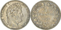 France 5 Francs Monnaie, Louis-Philippe, Strasbourg, Argent -