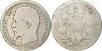 France 50 Centimes Monnaie, Napoleon III, Napoléon III, Paris -